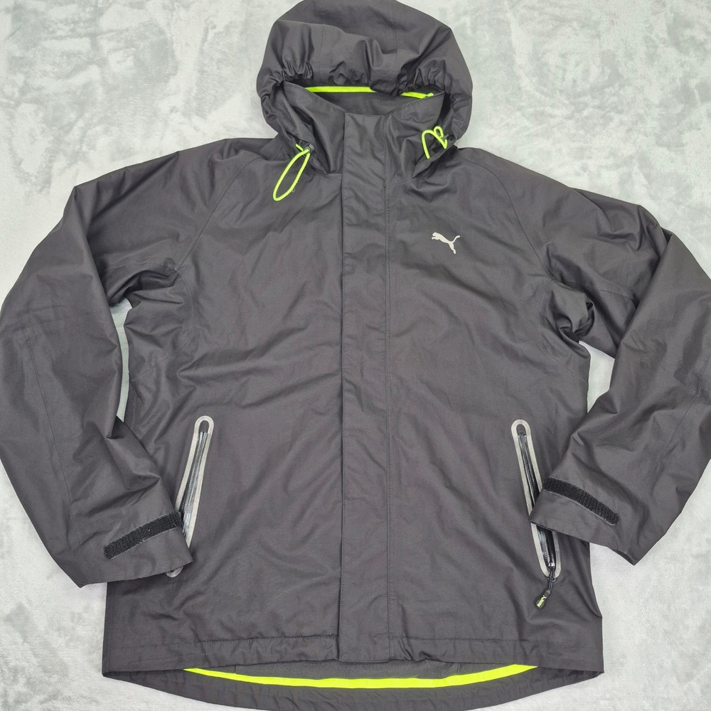 Puma Storm Cell Men M Hooded Windbreaker Rain Jacket Waterproof Coat Lined Light
